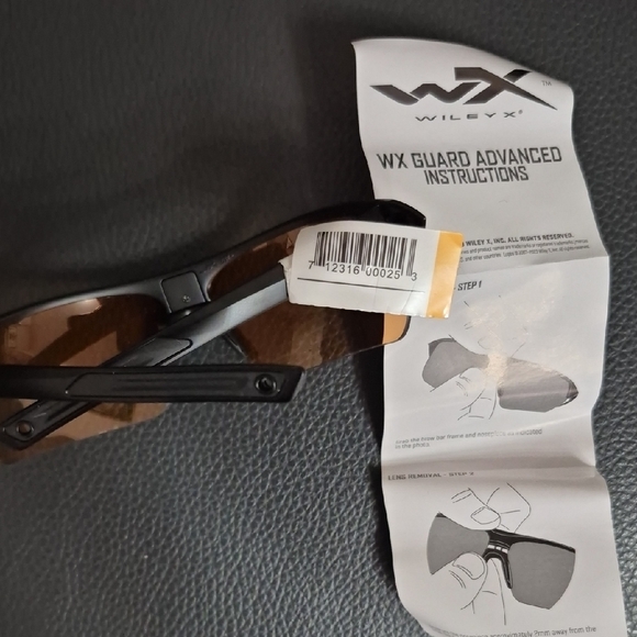 Wiley X Men’s Black Frame Brown Lens Sunglasses